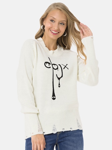 Pull-over CIPO & BAXX en blanc