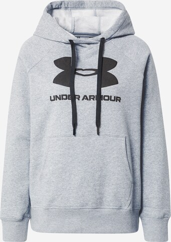 UNDER ARMOUR Athletic Sweatshirt in Grey: front