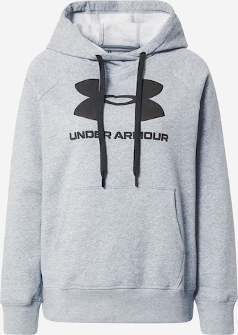 UNDER ARMOUR Αθλητική μπλούζα φούτερ σε γκρι: μπροστά