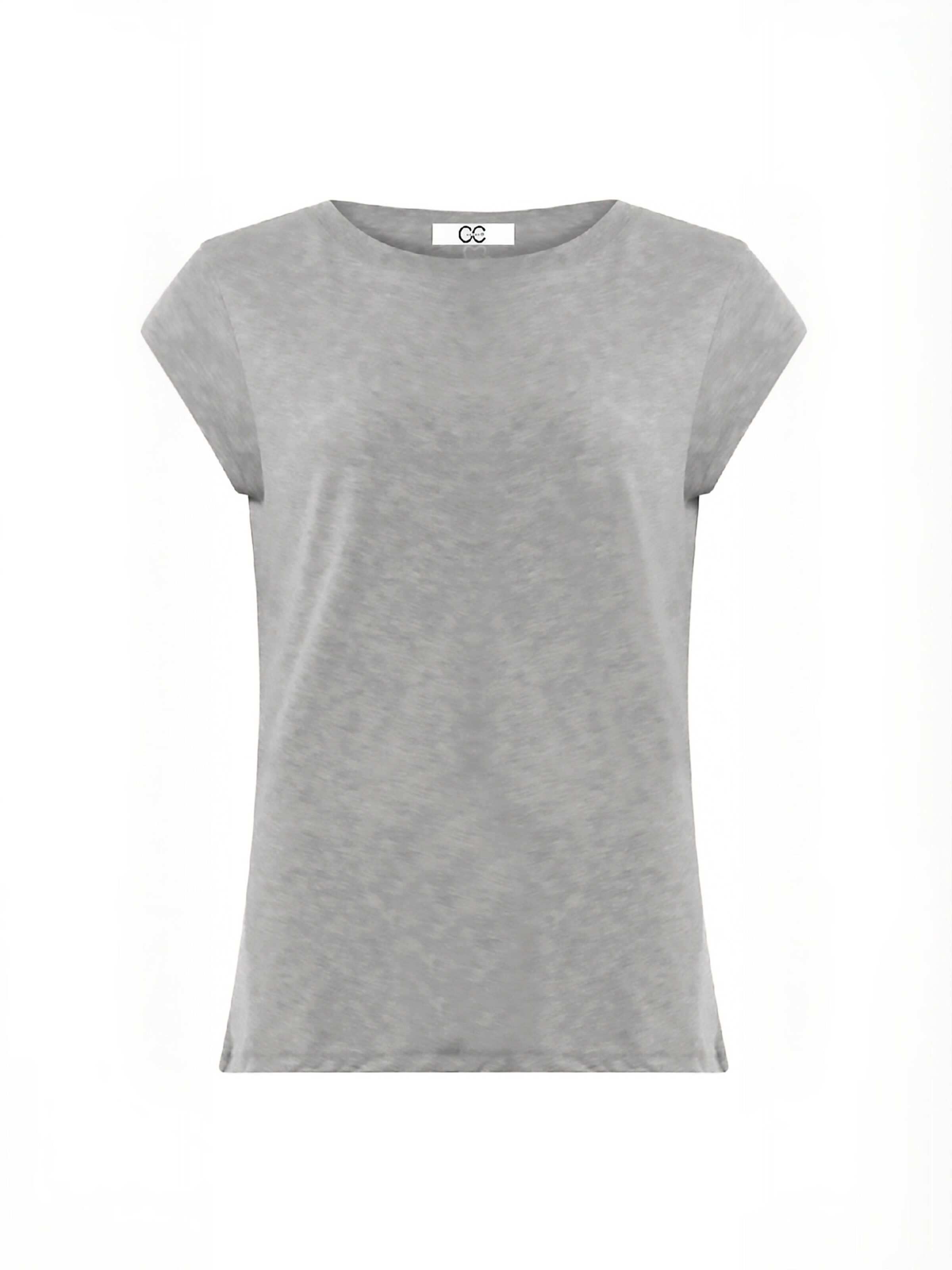 Coster Copenhagen - Top ' CC ' em cinzento: frente