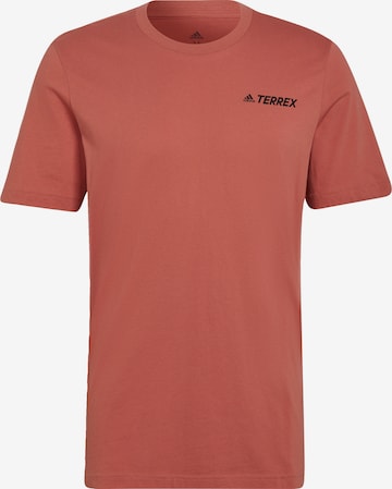 ADIDAS PERFORMANCE Performance Shirt 'TERREX Mountain' in Orange: front