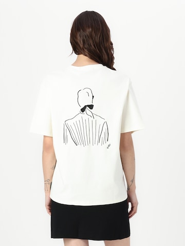 T-shirt 'Karl Lagerfeld  x Jorge Parra' Karl Lagerfeld en beige : devant