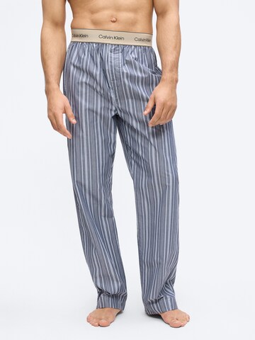 Calvin Klein Pidžaamapüksid, värv sinine: eest vaates