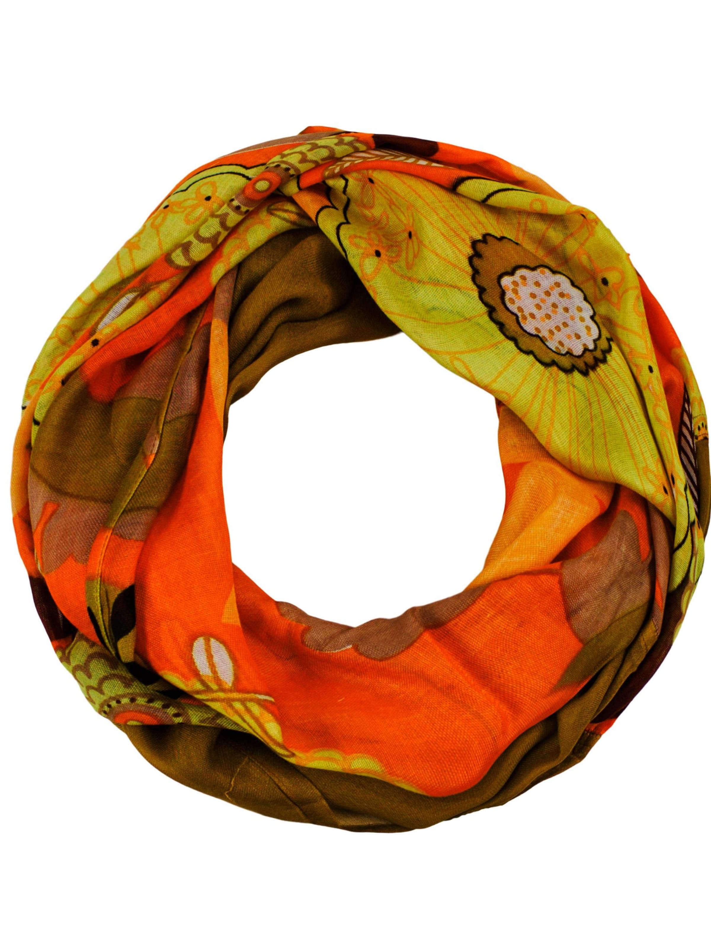 Sunsa Schal 'Sunsa'‌‌‌‌‌ in Orange: Vorderseite