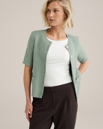 WE Fashion Pletena jopa | zelena barva: sprednja stran