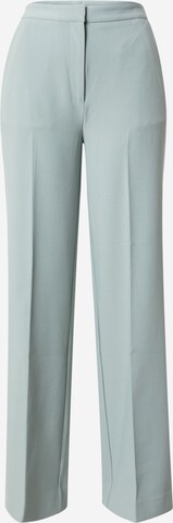 Another Label Wide leg Pleated Pants 'Moore' in Green: front