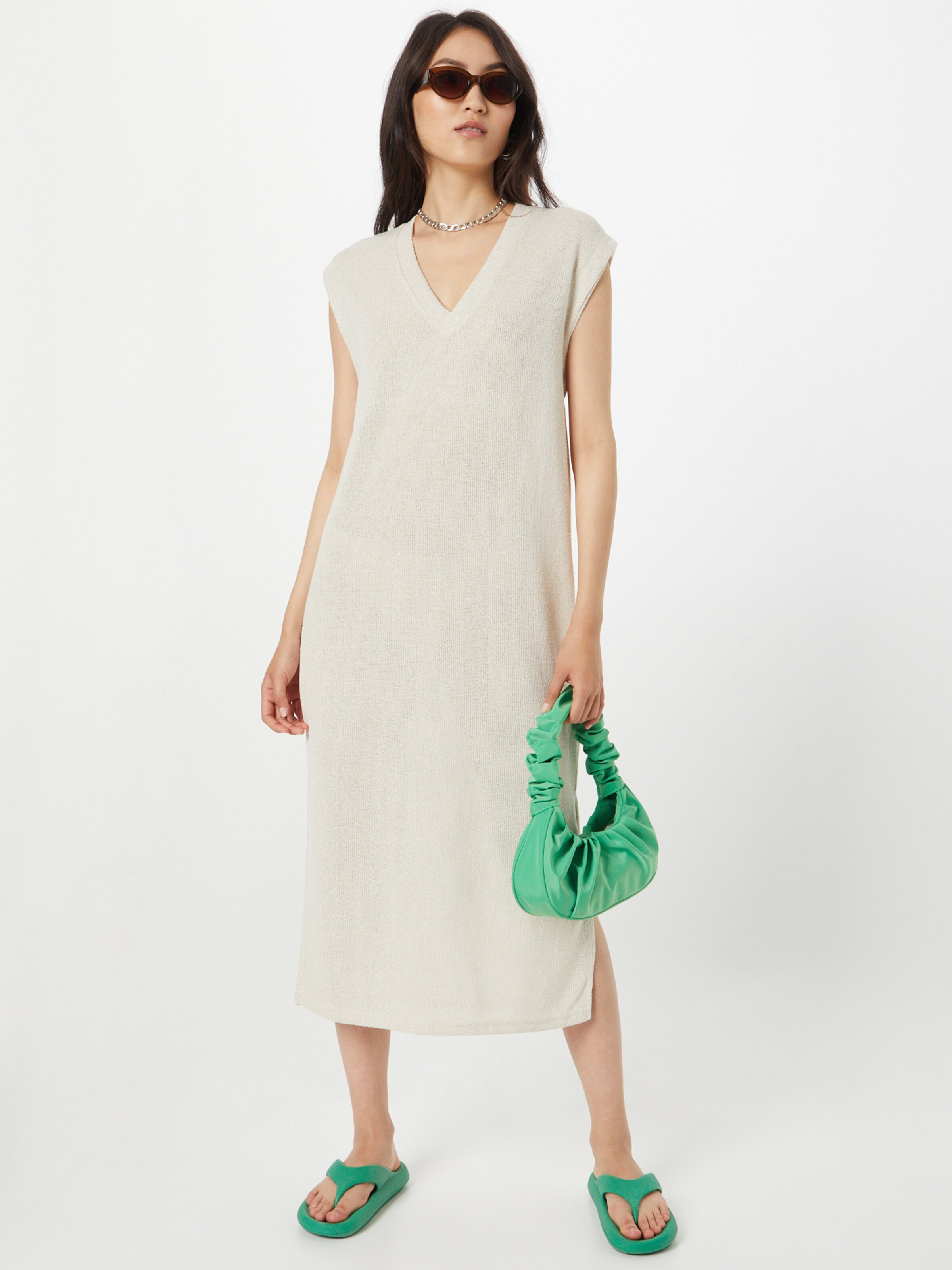 Frauen Große Größen b.young Strickkleid in Beige - ZE11115 Frauen Große Größen b.young Strickkleid in Beige - ZE11115