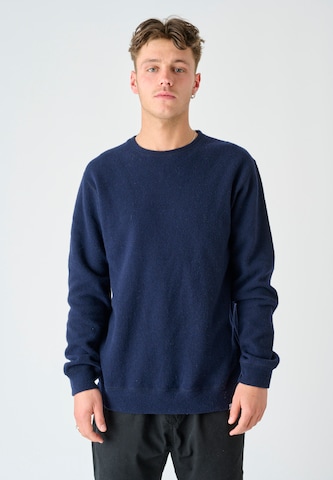 Cleptomanicx Sweatshirt 'Noitch' in Blue: front