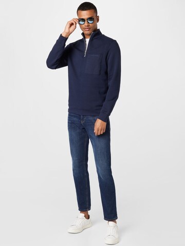 Casual Friday - Sweatshirt 'Sebastian' em azul