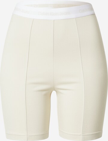 Calvin Klein Jeans Leggings 'Milano' in Wit: voorkant