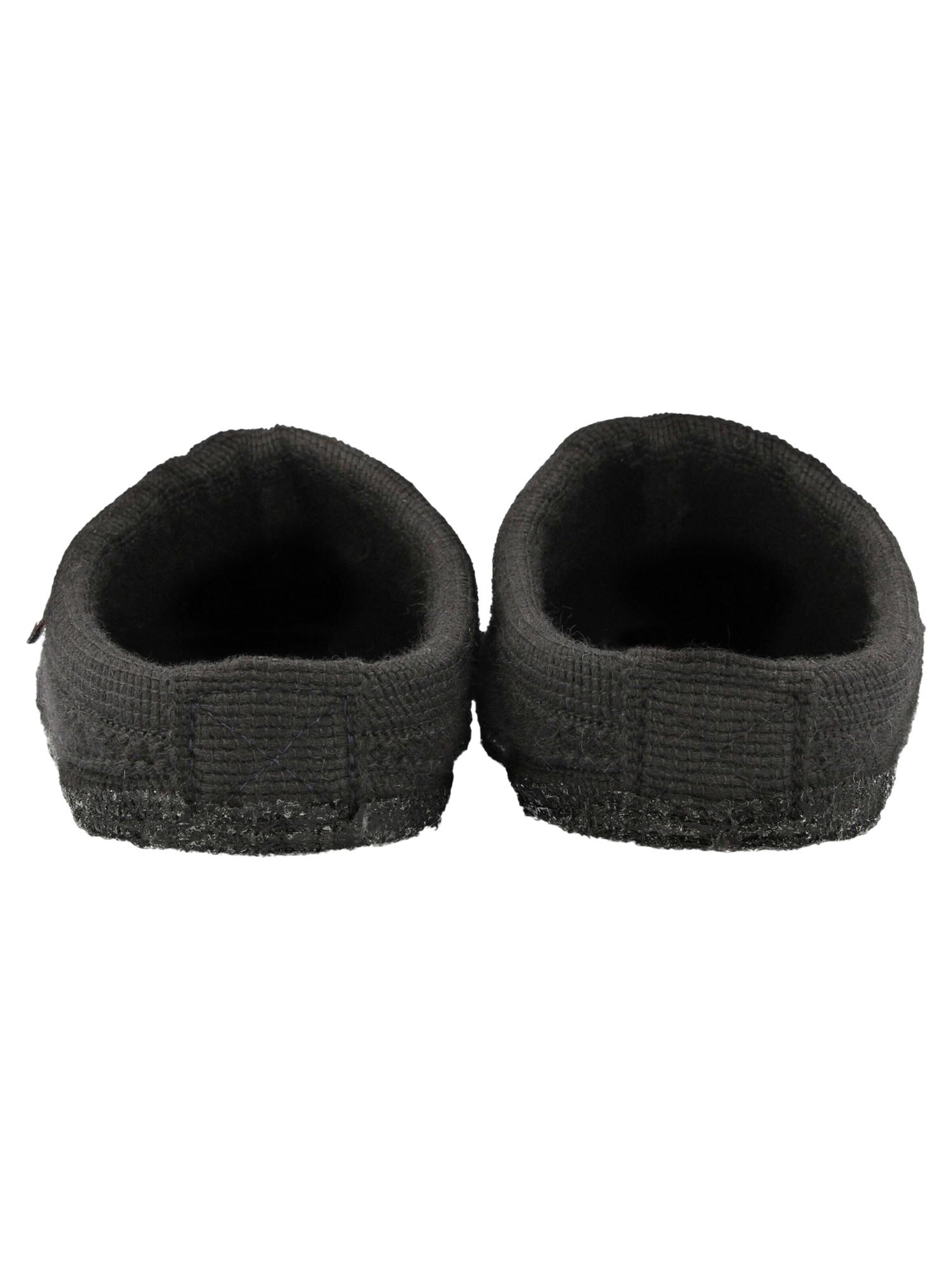 HAFLINGER Slippers 'Walktoffel Alaska' in Black