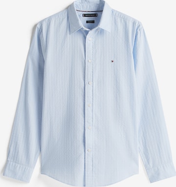 TOMMY HILFIGER Button Up Shirt in Blue: front