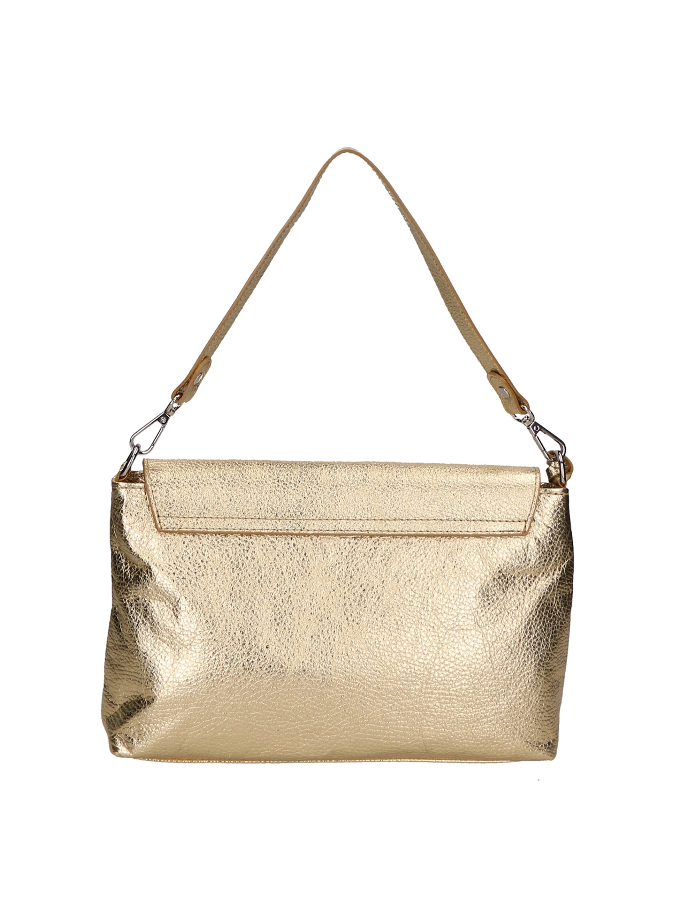Pochette 'Pochette Donna Pelle Dollaro Laminato con Tracolla Rimovibile - Made in Italy' di Gave Lux in oro