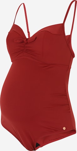 Cache Cœur Swimsuit in Red: front