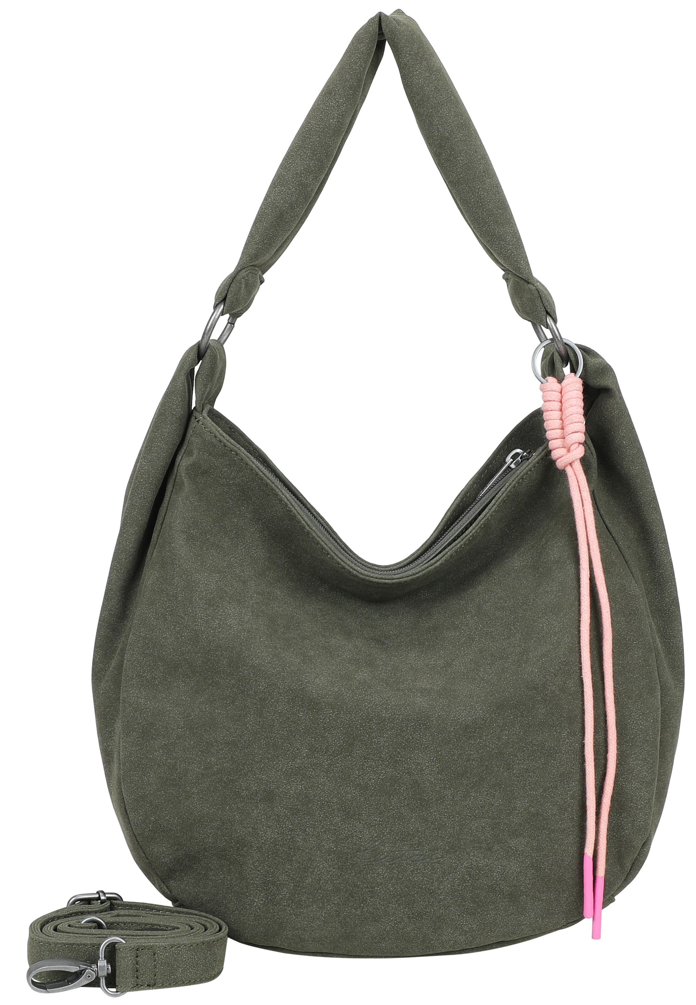Fritzi aus Preußen Schultertasche 'Sue01 Suede Jacky Soft' in oliv, Produktansicht