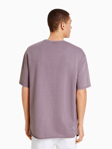 Bershka Majica | vijolična barva