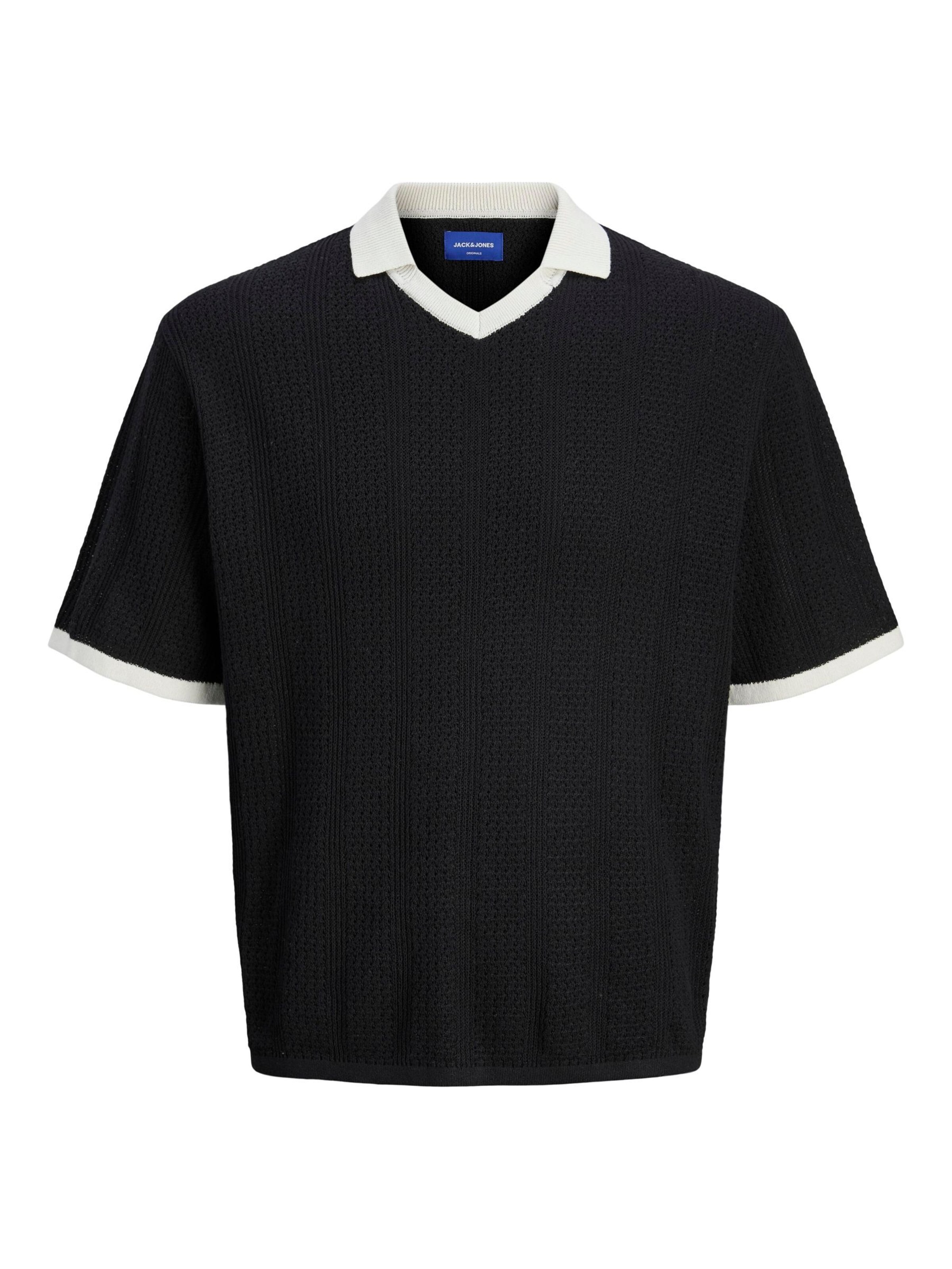 JACK & JONES Sweater in Black: front