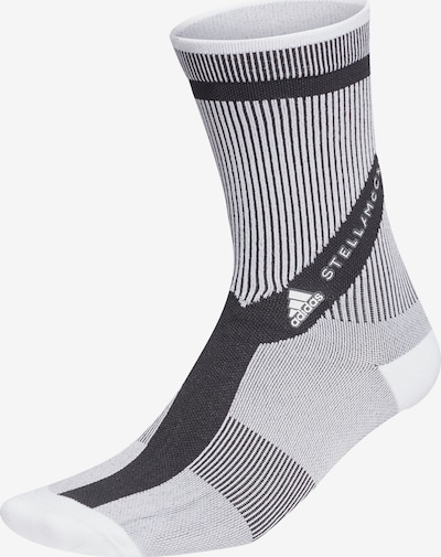 adidas by Stella McCartney Sportsokken 'CREW SOCKS' in de kleur Zwart / Wit, Productweergave