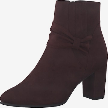MARCO TOZZI Ankle Boots in Red: front