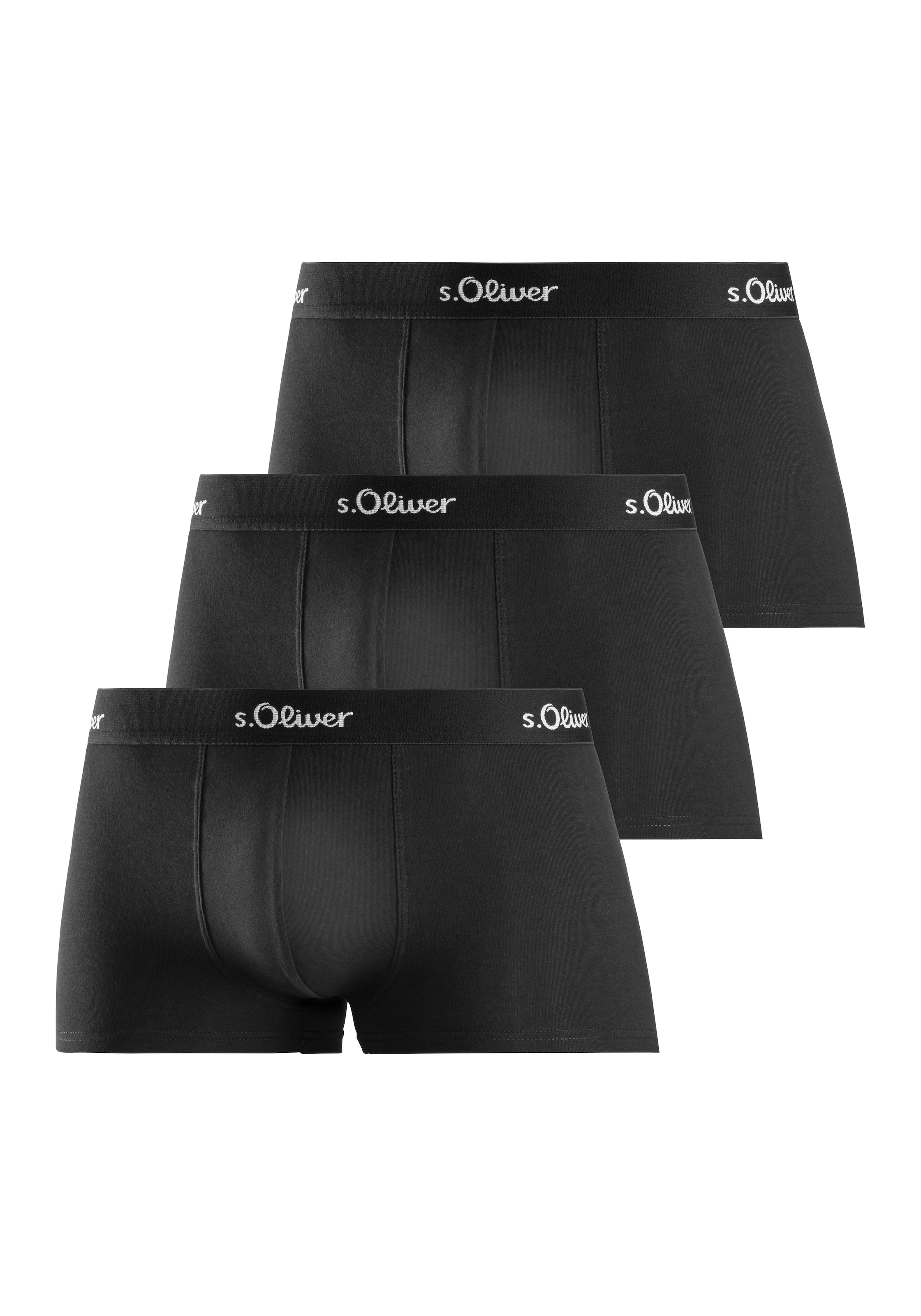 Boxers s.Oliver en noir : devant