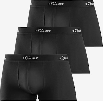 s.Oliver Boxershorts in Schwarz: predná strana