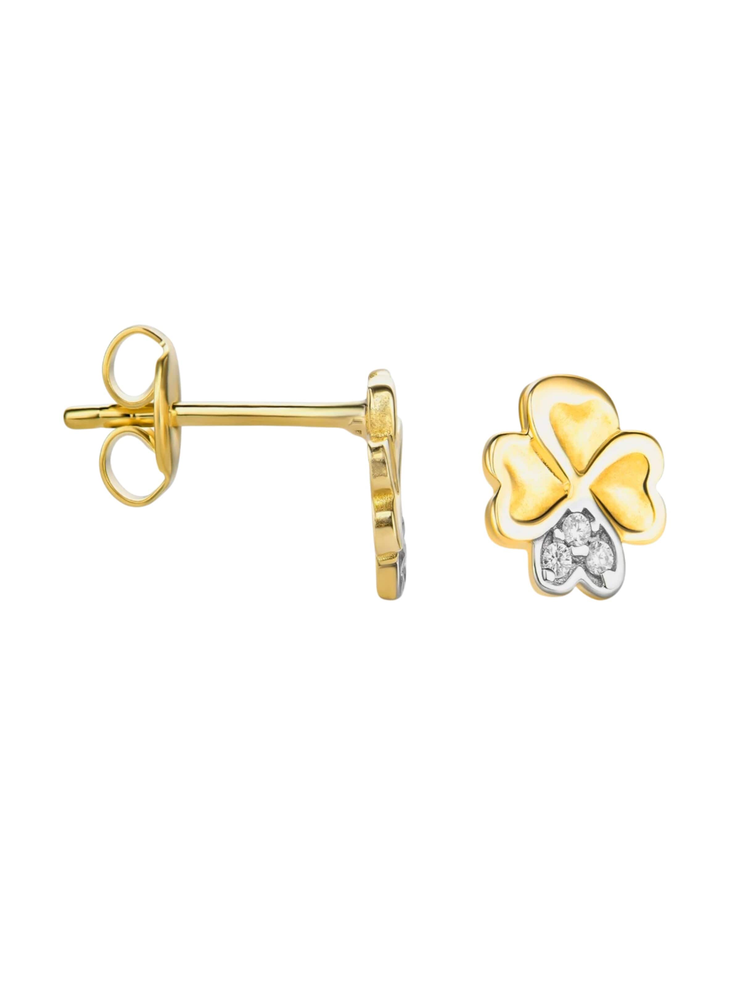 Orecchini 'Ohrringe aus 585 Gelbgold' di DIAMANT LETERNEL in giallo: frontale