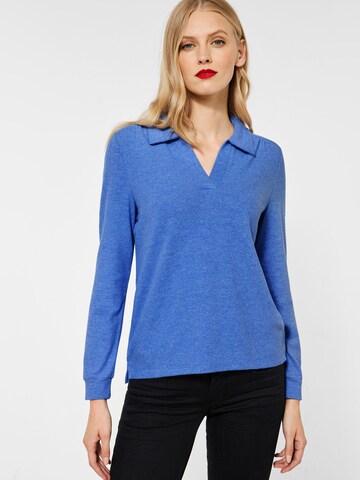 STREET ONE Shirt in Blauw: voorkant