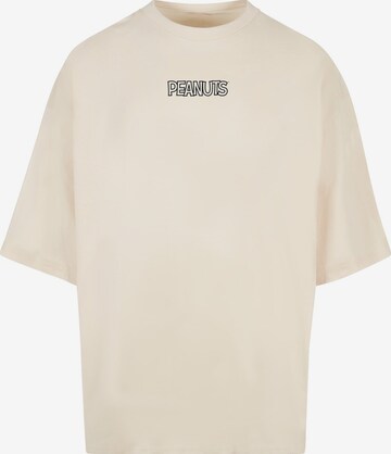 Merchcode Shirt 'Peanuts' in Beige: front