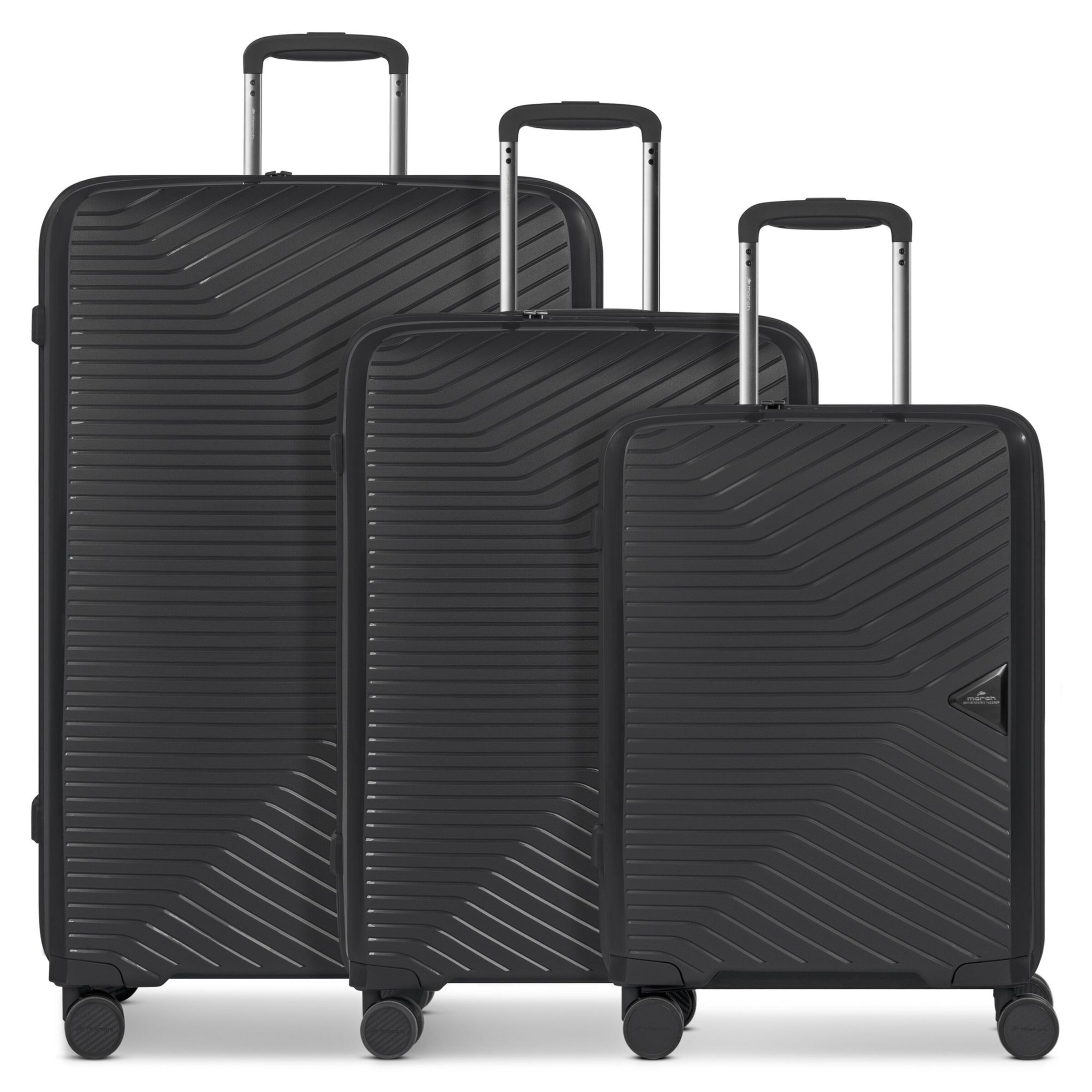 March15 Trading Suitcase set 'Gotthard Edition' in Black: front