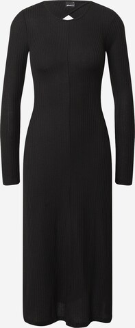 Gina Tricot Úpletové šaty 'Yolanda' – černá: přední strana