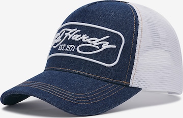 Ed Hardy Cap in Blau: Vorderseite