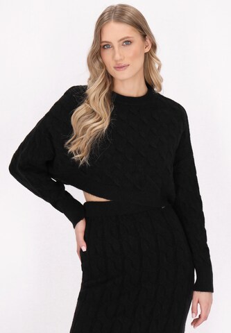 Pull-over DreiMaster Vintage en noir : devant