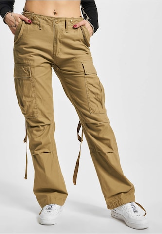 Regular Pantalon cargo Brandit en vert : devant