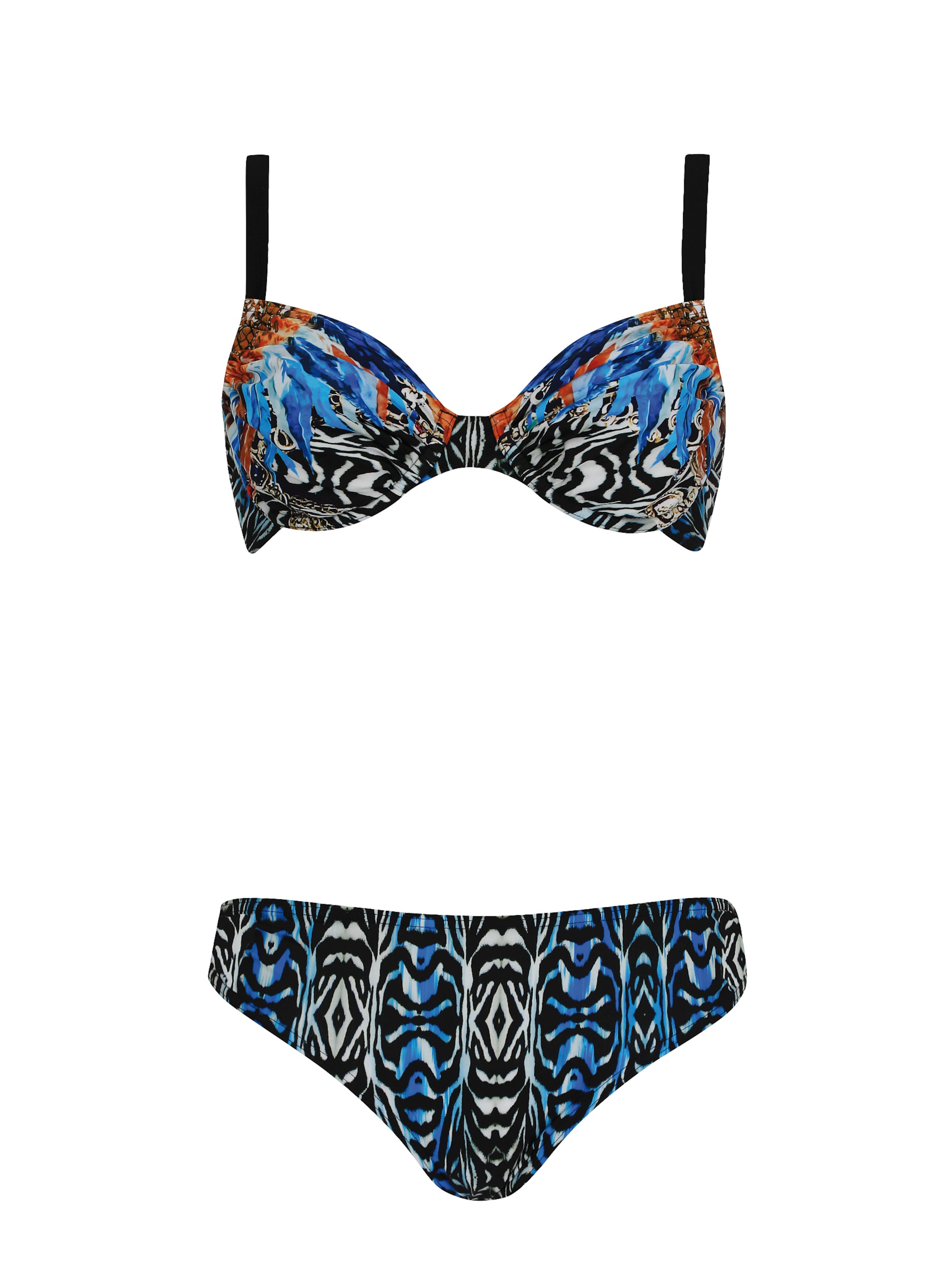 Bustier Bikini SUNFLAIR en noir : devant
