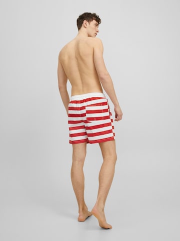 JACK & JONES Badeshorts 'Milos' in Rot