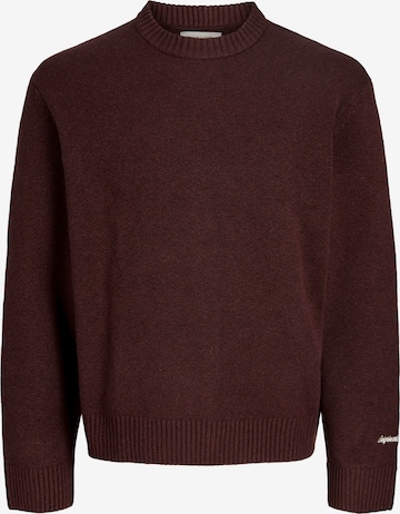 JACK & JONES Пуловер 'JORNorrebro' в червено: отпред