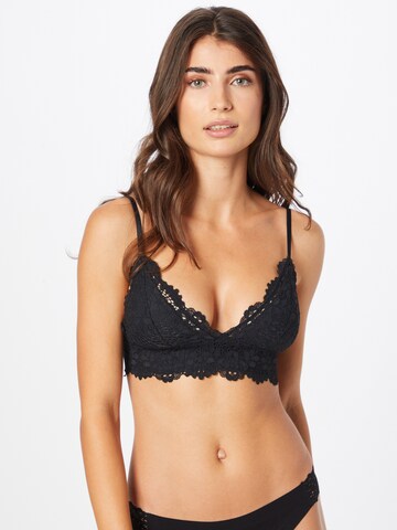 ETAM - Triangular Soutien 'SUCCESS' em preto: frente