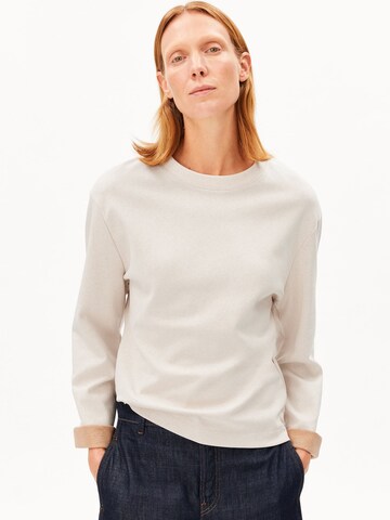 ARMEDANGELS Longsleeve UN-WASTED in Weiß: Vorderseite