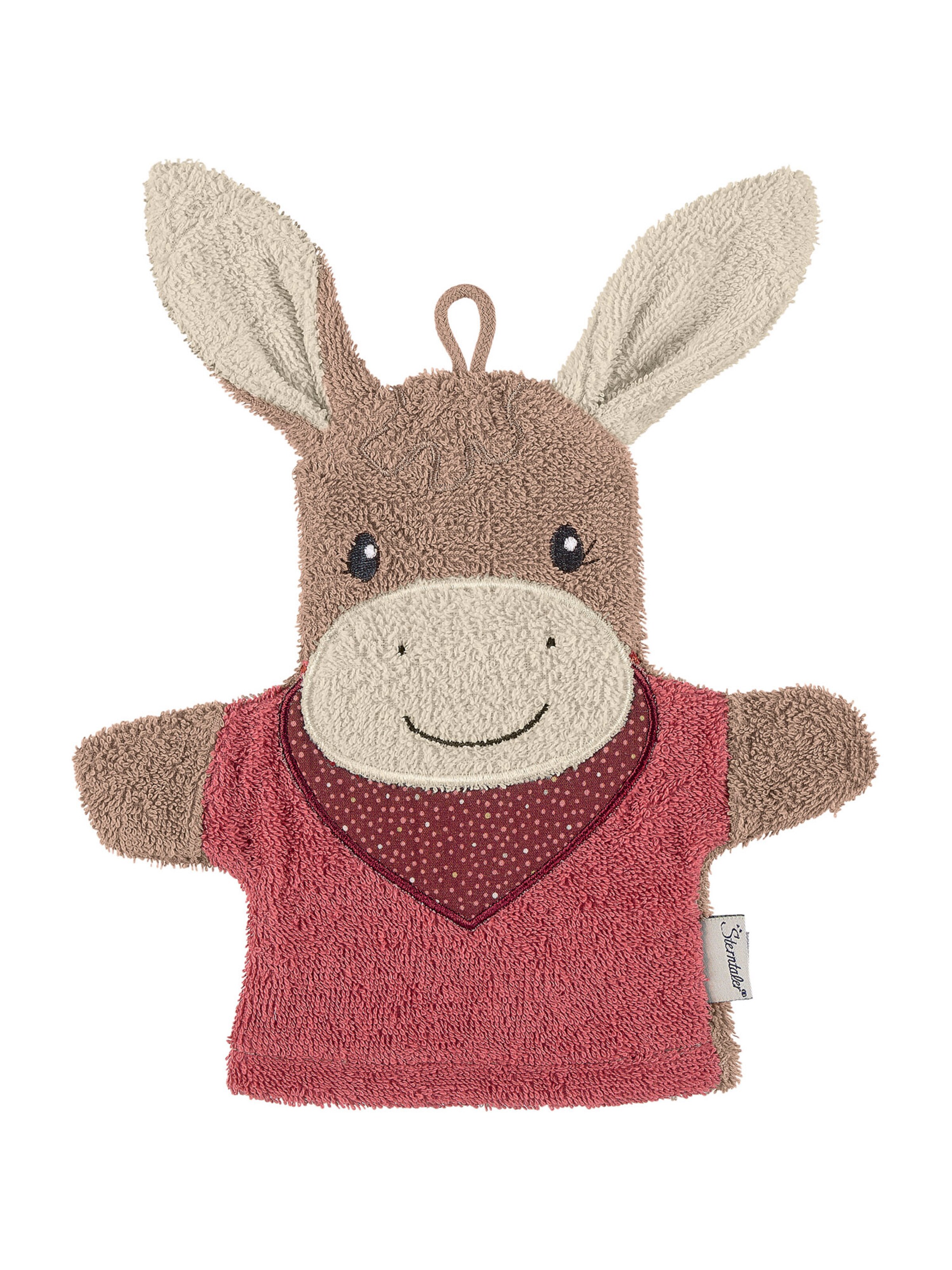 STERNTALER Waschhandschuh 'Emmily' in Rot: Vorderseite