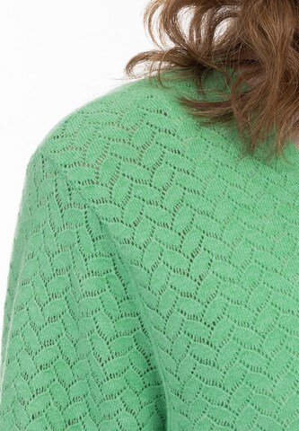 MYMO Knit Cardigan in Green