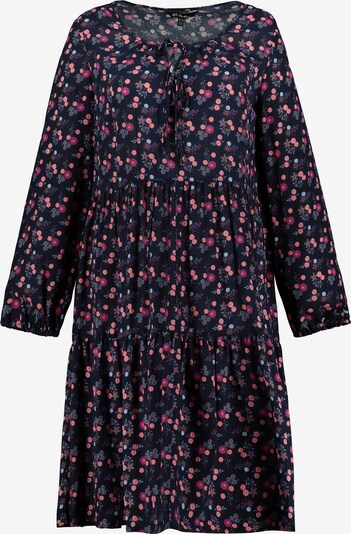 Ulla Popken Kleid en marine / lila / apricot, Vue avec produit