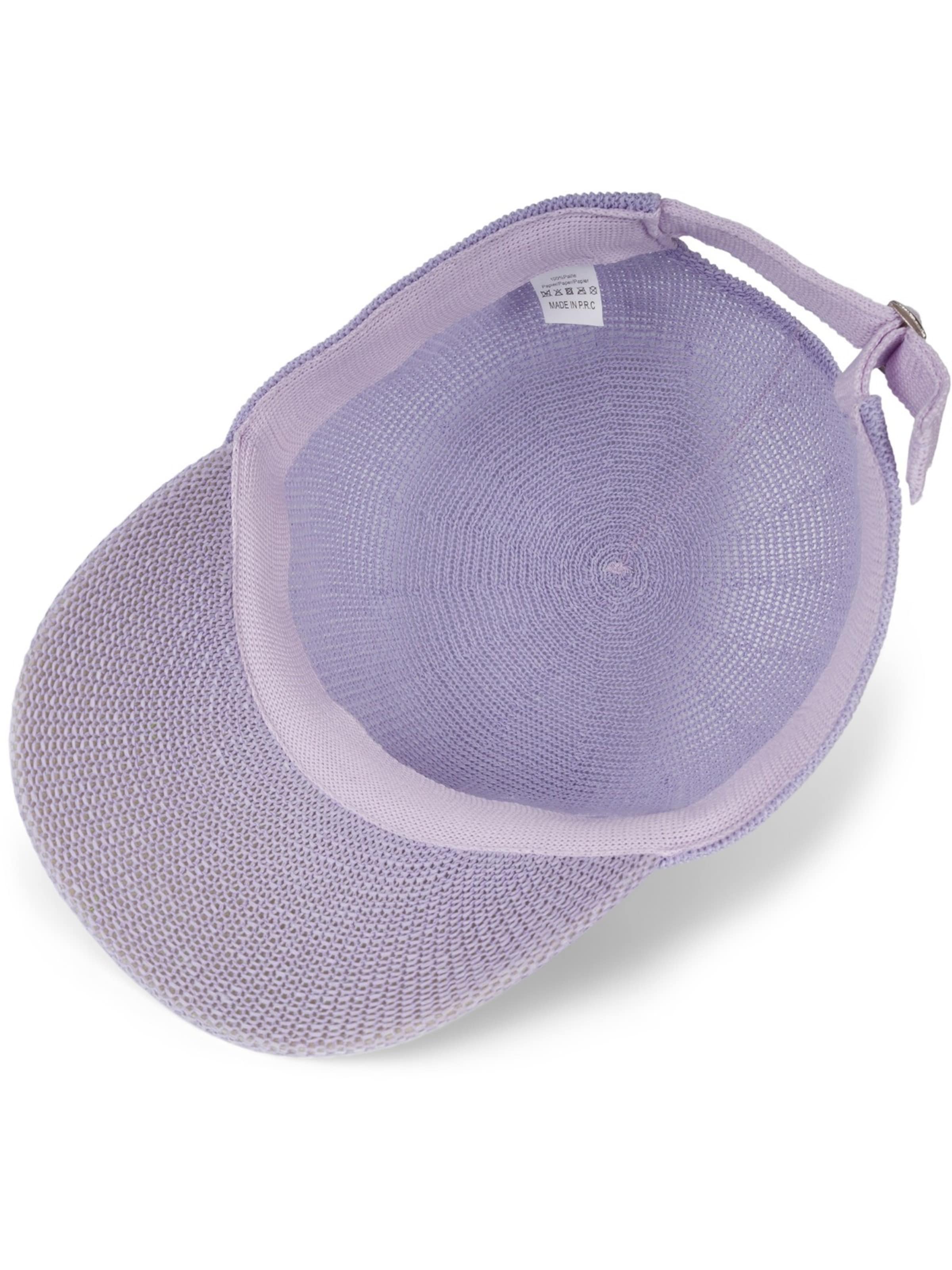 styleBREAKER Cap 'Papierstroh Baseball Cap' in Purple