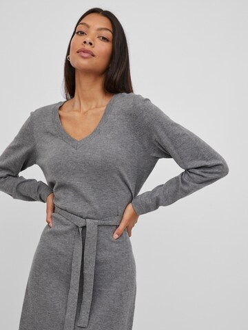 VILA Knitted dress in Grey