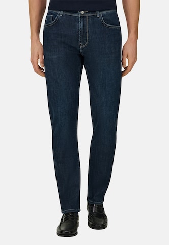 Boggi Milano Slimfit Jeans in Blauw: voorkant