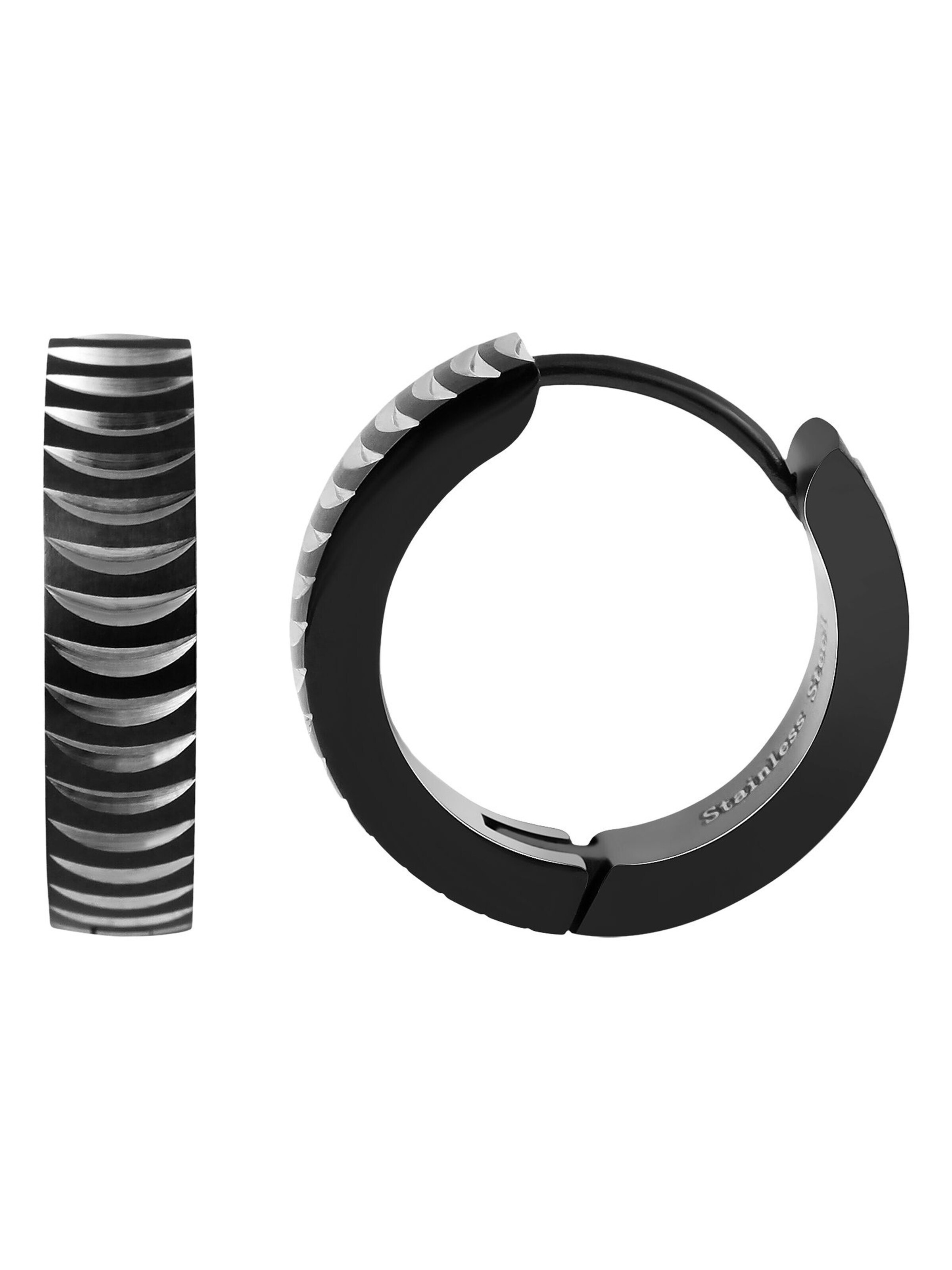 Akzent Earrings 'Timmy, Ionenplattierung' in Black