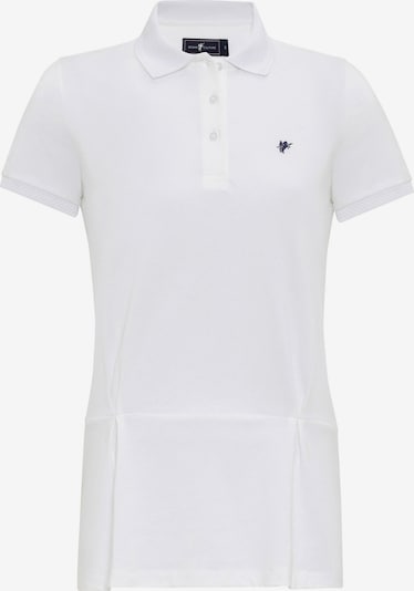 DENIM CULTURE Poloshirt 'Isolde' in weiß, Produktansicht