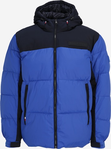 Tommy Hilfiger Big & Tall Winterjas 'New York' in Blauw: voorkant