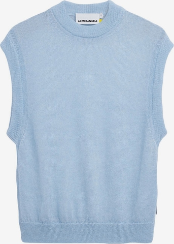 ARMEDANGELS Gebreide bodywarmer in Blauw: voorkant