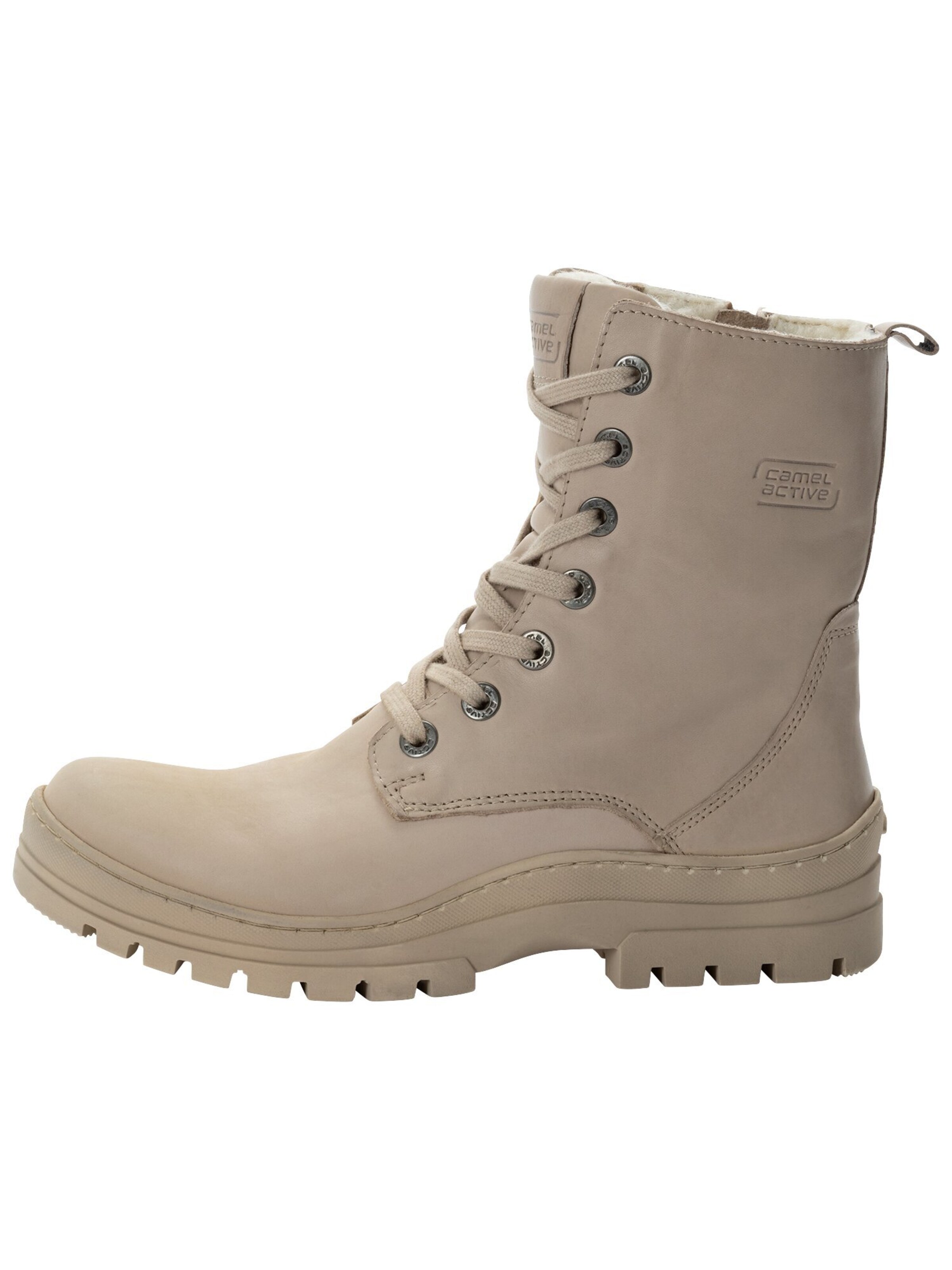 CAMEL ACTIVE Lace-Up Ankle Boots in Beige
