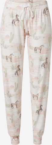 PJ Salvage Spodnie od piżamy w kolorze beżowy: przód